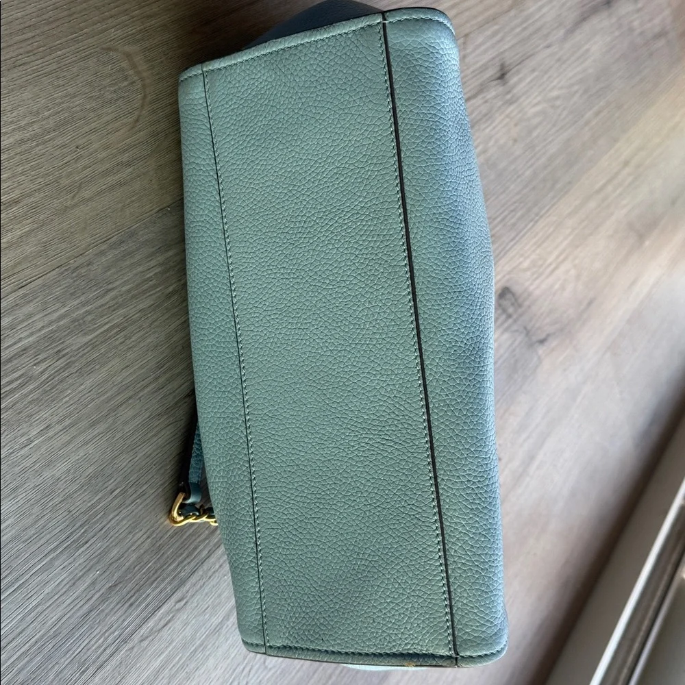 Tory Burch Light Blue Shoulder Bag with Gold Accents - Picture 8 of 10